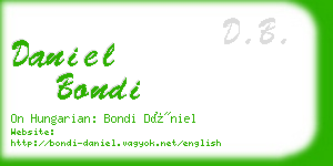 daniel bondi business card